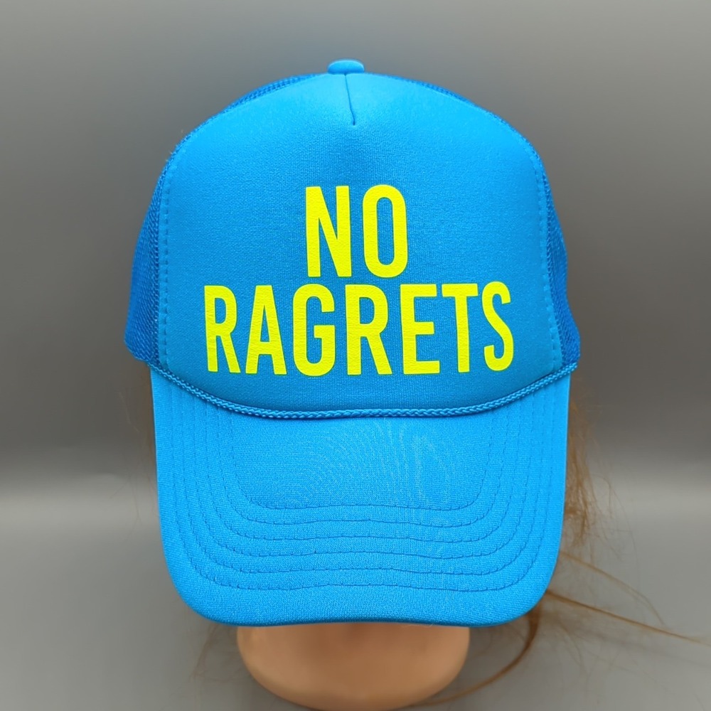 No Ragrets Hat We're The Millers Movie Cap Blue Mesh Rope Foam Snapback Otto